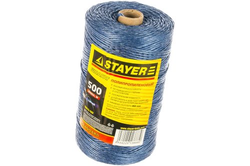 STAYER 500 м, 1.5 мм, синий, шпагат полипропиленовый 50075-500