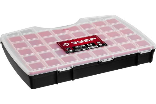 Фото ЗУБР 425 х 330 х 60, пластиковый, органайзер со съемными лотками ВОЛГА-20 38034-20 ЗУБР 425 х 330 х 60, пластиковый, органайзер со съемными лотками ВОЛГА-20 38034-20