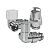 Комплект термостатический угловой левосторонний LUXOR KT 273/A - 1/2" x 3/4"EK (цвет хром)