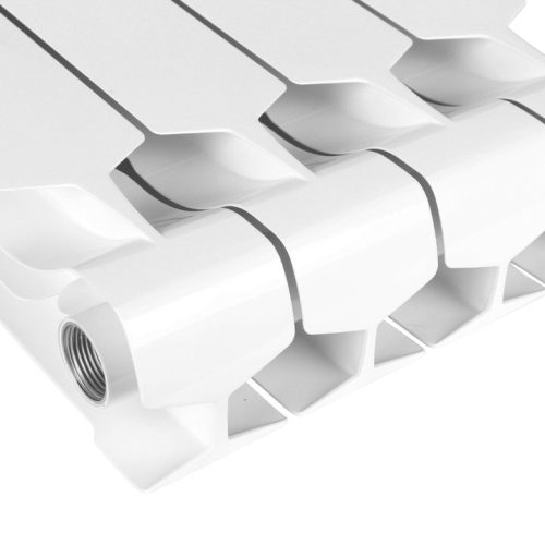 SRB-0110-035012 STOUT STYLE 350 12 секций радиатор биметаллический боковое подключение (белый RAL 9010)