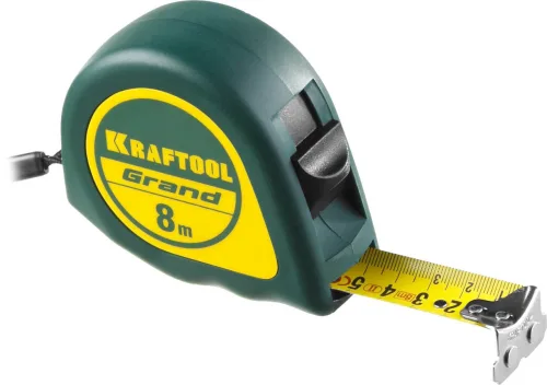 KRAFTOOL 7.5 м х 25 мм, рулетка GRAND 34022-08-25