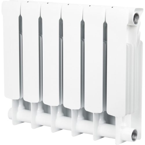 SRB-0310-035006 STOUT Space 350 6 секций радиатор биметаллический боковое подключение RAL9016