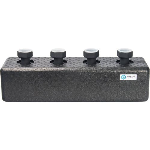 SDG-0016-004002 STOUT Стальной распределительный коллектор 2 отопительных контура. В теплоизоляции DN 25
