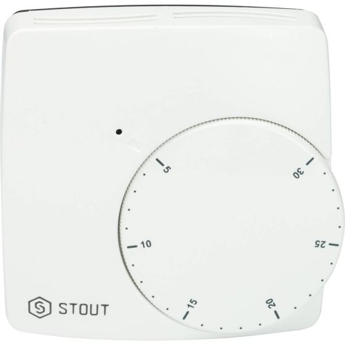 STE-0002-000004 STOUT Проводной электронный термостат WFHT-BASIC со светодиодом (норм. закр.)