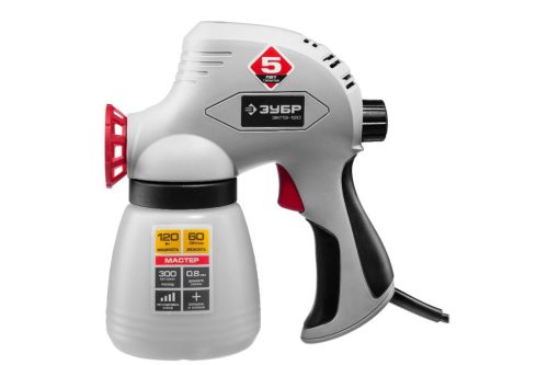 Фото ЗУБР 120 Вт, плунжерный, краскопульт электрический ЗКПЭ-120 ЗУБР 120 Вт, плунжерный, краскопульт электрический ЗКПЭ-120