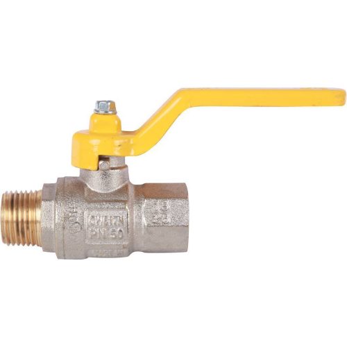 Фото Кран шаровой полнопроходной ITAP LONDON 067 - 1/2" (НР/ВР, PN5, ручка-рычаг желтая, для газа) Кран шаровой полнопроходной ITAP LONDON 067 - 1/2" (НР/ВР, PN5, ручка-рычаг желтая, для газа)