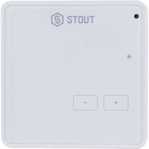 STE-0101-009003 STOUT Проводной комнатный регулятор R-9z, белый