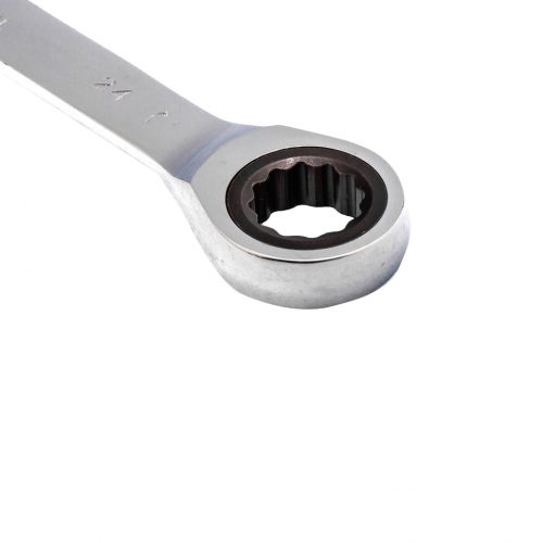 Фото Ключ комбинированный трещоточный, 24 мм, CrV, зеркальный хром Matrix Ключ комбинированный трещоточный, 24 мм, CrV, зеркальный хром Matrix