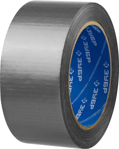 Фото ЗУБР 48 мм х 25 м, серая, на тканевой основе, универсальная, армированная лента (скотч) 12090-50-25 Профессионал ЗУБР 48 мм х 25 м, серая, на тканевой основе, универсальная, армированная лента (скотч) 12090-50-25 Профессионал