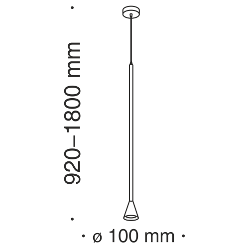 Подвесной светильник Technical P064PL-01W