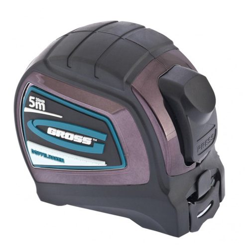 Фото Рулетка "Doppelhaken", 5 м x 25 мм, двухсторонний зацеп, Нейлон, двусторонняя шкала, автоматическая фиксация Gross Рулетка "Doppelhaken", 5 м x 25 мм, двухсторонний зацеп, Нейлон, двусторонняя шкала, автоматическая фиксация Gross