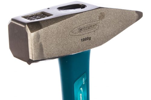 Молоток слесарный, 1000 г, квадратный боек, фибергласовая обрезиненная рукоятка Gross