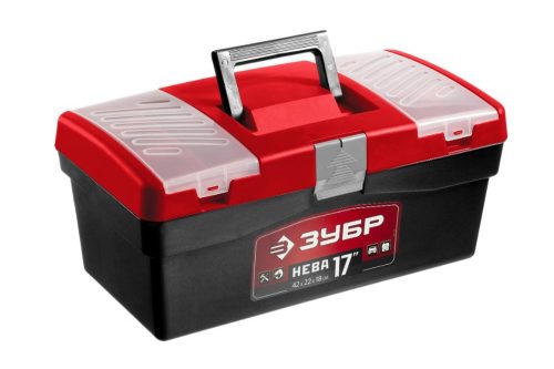 ЗУБР 420 х 220 х 180 мм (17"), пластиковый, ящик для инструмента НЕВА-17 38323-17
