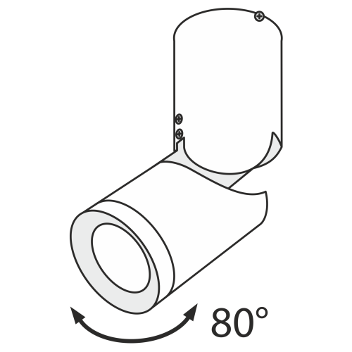 Потолочный светильник Technical C019CW-01W4K