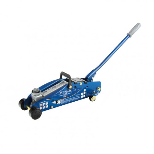 Фото Домкрат гидравлический подкатной с фиксатором, 2.5 т, Safety Pin, 140-385 мм, в кейсе Stels Домкрат гидравлический подкатной с фиксатором, 2.5 т, Safety Pin, 140-385 мм, в кейсе Stels