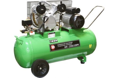 Компрессор масляный с ременным приводом Калибр КМ-2300/100РУ