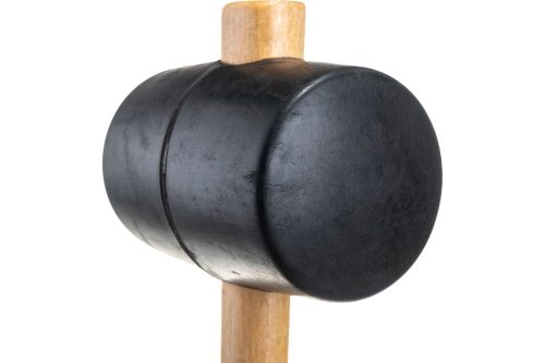 Киянка резиновая, 910 г, черная резина, деревянная рукоятка Sparta