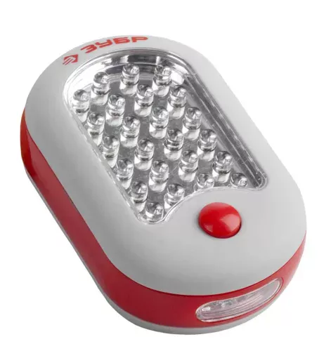 Фото ЗУБР 27 LED, 3хААА, крючок для подвеса, фонарь светодиодный 61810 ЗУБР 27 LED, 3хААА, крючок для подвеса, фонарь светодиодный 61810