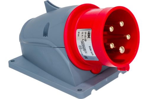 Стационарная вилка IEK ССИ-525 32А-6ч/200/346-240/415В 3Р+РЕ+N IP44 MAGNUM PSN52-032-5