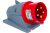 Стационарная вилка IEK ССИ-525 32А-6ч/200/346-240/415В 3Р+РЕ+N IP44 MAGNUM PSN52-032-5