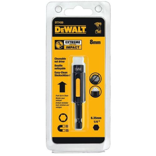 Торцевой ключ IMPACT 8 мм, магнитная Easy Clean Dewalt DT7430