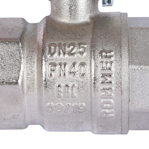 Фото RBV-0001-0110325 ROMMER Шаровой кран 1" ВН/ВН, ручка рыча RBV-0001-0110325 ROMMER Шаровой кран 1" ВН/ВН, ручка рыча