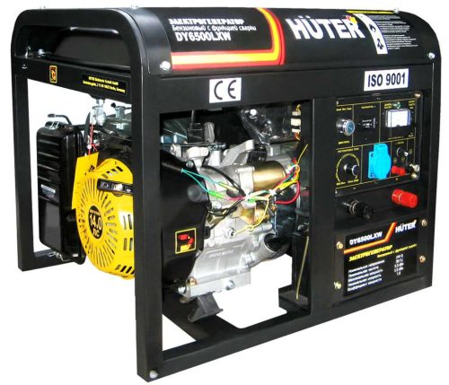 Бензиновый сварочный генератор Huter DY6500LXW