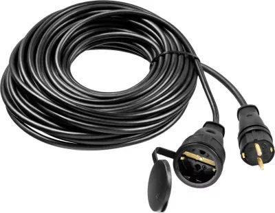 ЗУБР 20 м, 4000 Вт, 1 гнездо, IP44, удлинитель электрический силовой 55017-20 ЗУБР 20 м, 4000 Вт, 1 гнездо, IP44, удлинитель электрический силовой 55017-20