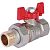 RBV-0005-0510215 ROMMER Шаровой кран с американкой 1/2" ВН/НР, ручка бабочка