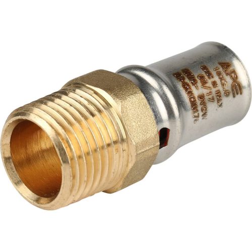 SFP-0001-001216 STOUT Переходник с наружной резьбой 1/2"х16 для металлопластиковых труб прессовой