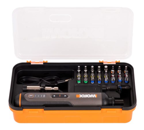 Отвертка аккумуляторная WORX WX240, набор оснастки.