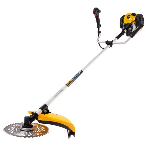 Фото Триммер бензиновый DGT 330, 33 см3, 1.8 л. с, неразъемная штанга, состоит из 2 частей Denzel Триммер бензиновый DGT 330, 33 см3, 1.8 л. с, неразъемная штанга, состоит из 2 частей Denzel