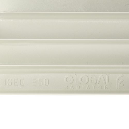 Global ISEO 350 12 секций радиатор алюминиевый боковое подключение (белый RAL 9010)