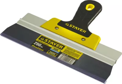 STAYER фасадный, 250 мм, анодированный, двухкомпонентная рукоятка, шпатель фасадный 10045-25