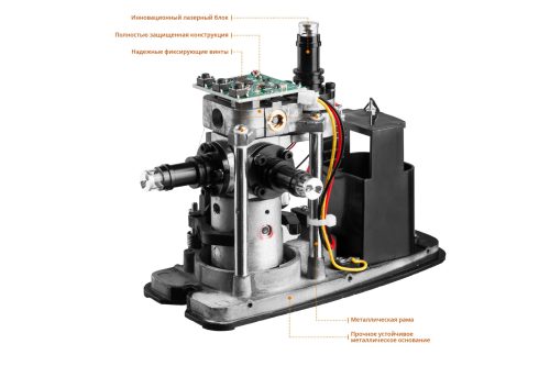 KRAFTOOL 20-70 м, 360 градусов, (детектор), сверхъяркий, IP54, точн. 0,2 мм/м, в сумке, нивелир лазерный 34640