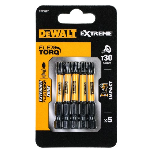 Биты, T30х57 мм, 5 шт. DEWALT DT7398T