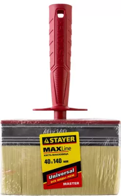 STAYER 4 х 14 см, светлая щетина, пластмассовый корпус, кисть - макловица UNIVERSAL 01824-14