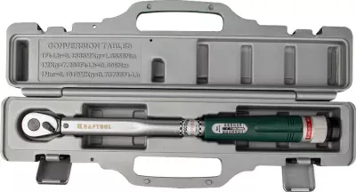 KRAFTOOL 3/8", 10-60 Нм, со шкалой, динамометрический ключ 64053-060