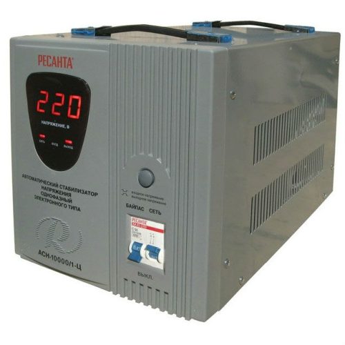 Фото Однофазный стабилизатор напряжения Ресанта АСН 10000/1-Ц Однофазный стабилизатор напряжения Ресанта АСН 10000/1-Ц