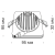 Встраиваемый светильник Technical DL2001-L12B4K