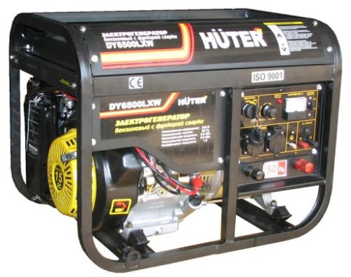 Бензиновый сварочный генератор Huter DY6500LXW