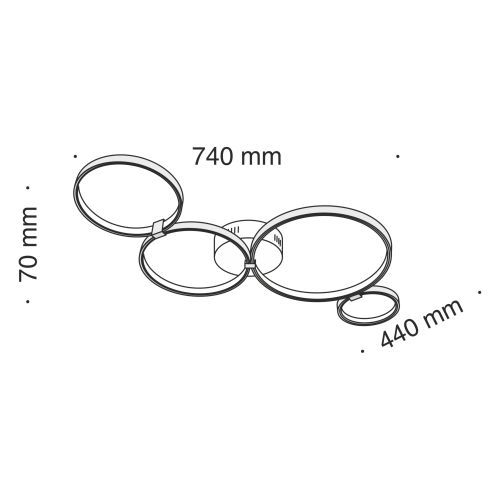 Потолочный светильник Technical MOD448-44-N