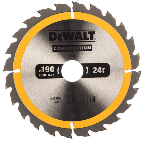 Фото Пильный диск CONSTRUCT (190х30 мм; 24 ATB) Dewalt DT1944 Пильный диск CONSTRUCT (190х30 мм; 24 ATB) Dewalt DT1944