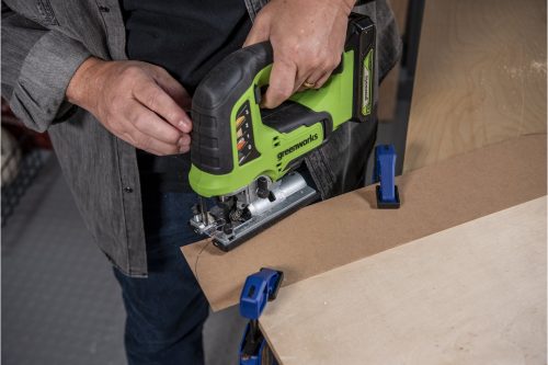 Фото Лобзик аккумуляторный GreenWorks GD24JS 24V (без АКБ и ЗУ) 3601407 Лобзик аккумуляторный GreenWorks GD24JS 24V (без АКБ и ЗУ) 3601407