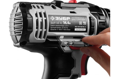 Фото Аккумуляторная дрель-шуруповерт ЗУБР ДШЛ-141 КН Аккумуляторная дрель-шуруповерт ЗУБР ДШЛ-141 КН
