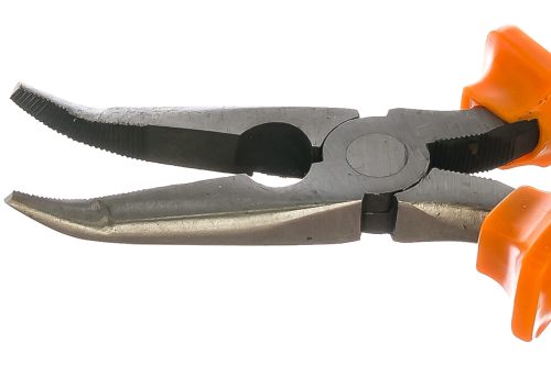 Фото Длинногубцы изогнутые Classic, 160 мм, шлифованные, пластмассовые рукоятки Sparta Длинногубцы изогнутые Classic, 160 мм, шлифованные, пластмассовые рукоятки Sparta