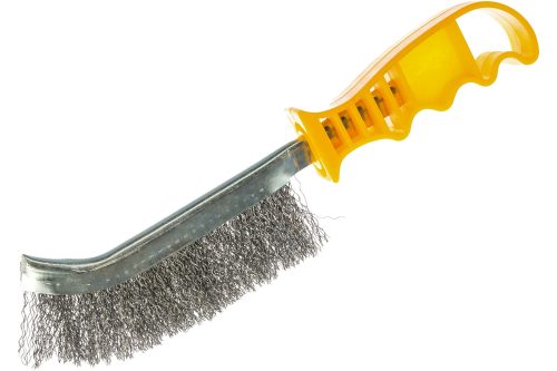 STAYER однорядная, витая стальная латунированная проволока, щетка проволочная 3508