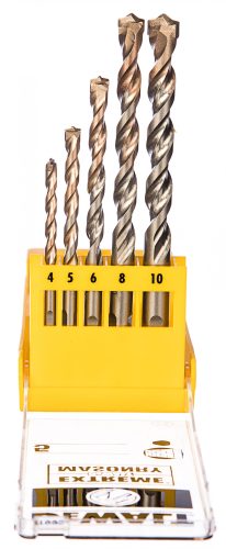 Набор сверл по бетону 5 шт. (D 4,5,6,8,10 мм) DeWALT 6956