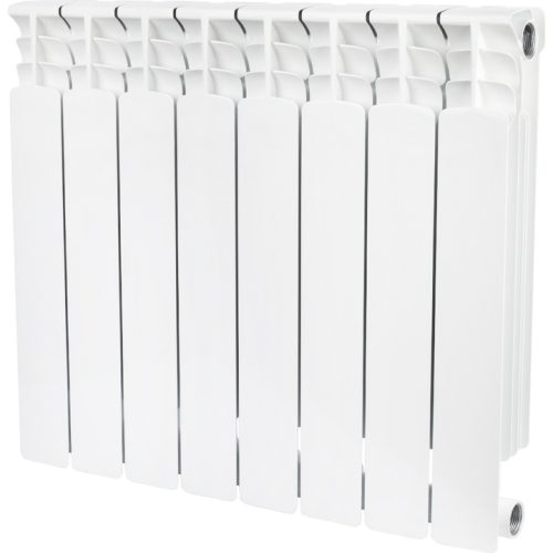 SRB-0310-050008 STOUT Space 500 8 секций радиатор биметаллический боковое подключение RAL9016