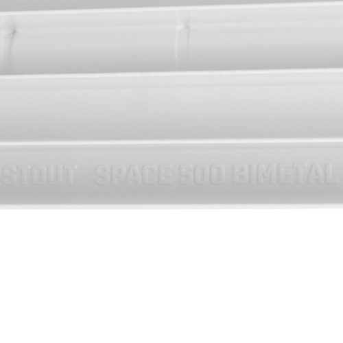SRB-0310-050007 STOUT Space 500 7 секций радиатор биметаллический боковое подключение RAL9016